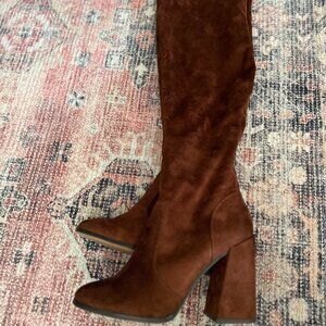 Jessica Simpson Over the Knee Boot, Brown, Size: 9